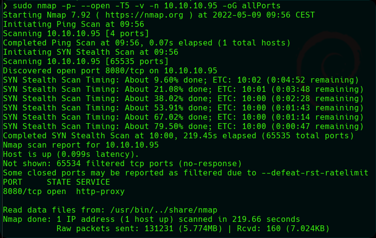 comando nmap