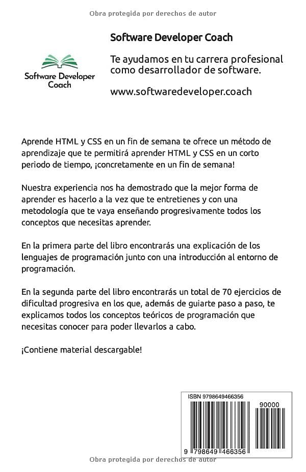 Aprende HTML y CSS en un fin de semana.